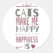 Chat avec bonheur
