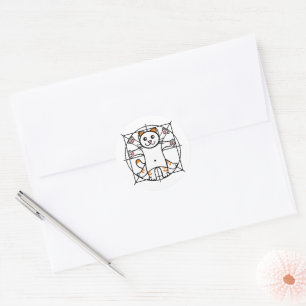 Sticker Rond Chat de Vitruve