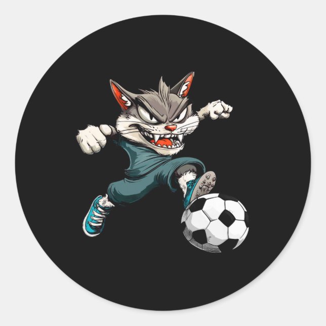Sticker Rond Chat Pied  (Devant)