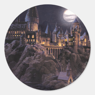 Sticker Rond Château Harry Potter   Grand Lac à Poudlard