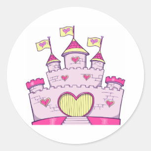 Sticker Rond Château Princess