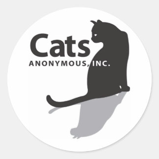 Sticker Rond Chats Anonymous Logo Merchandises