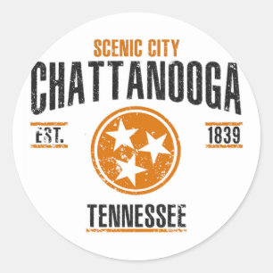 Sticker Rond Chattanooga