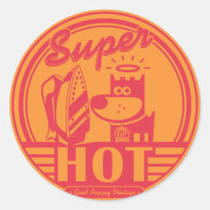 STICKER ROND CHAUD SUPERBE