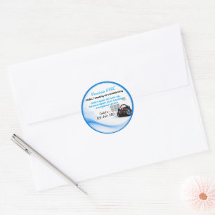 Sticker Rond Chauffage Climatisation CVC
