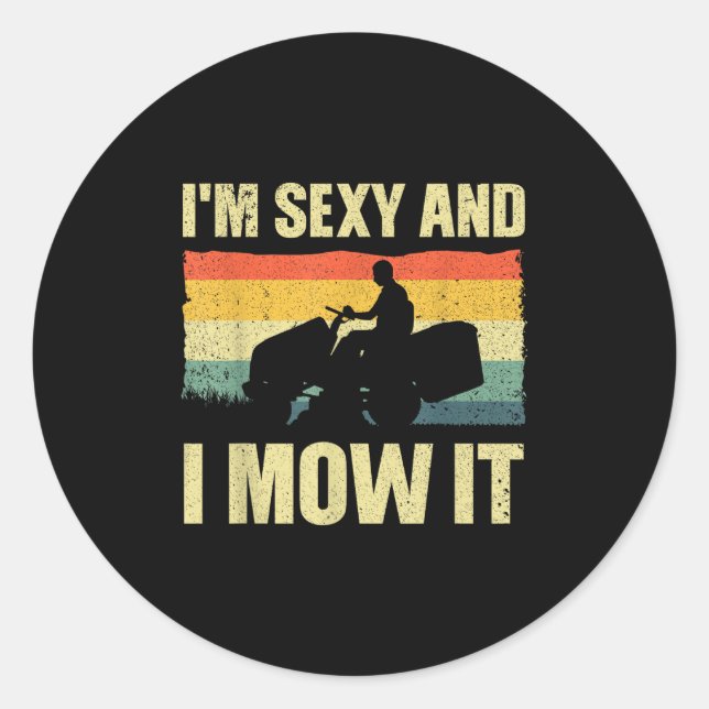 Sticker Rond Chauffage De Pelouse Novelle Pour Hommes Femmes En (Devant)