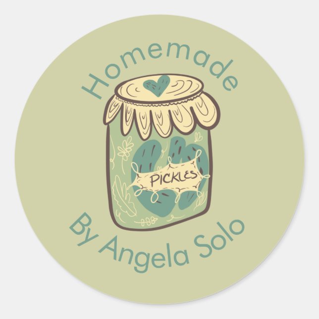 Sticker Rond Chaussettes maison Marque Emballage d'entreprise (Devant)