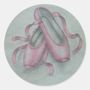 Sticker Rond Chaussure de ballet