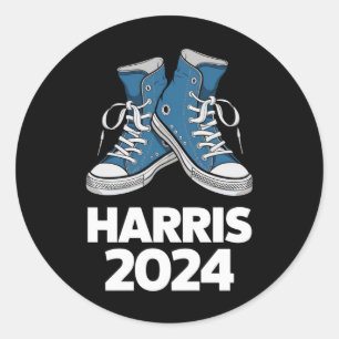 Sticker Rond Chaussure de vote pour la présidente Kamala HARRIS