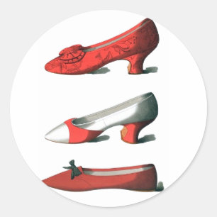 Sticker Rond Chaussures rouges