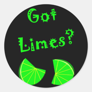 Sticker Rond Chaux obtenues ? T-shirts et cadeaux d'amants de