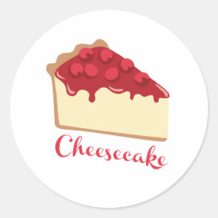 Sticker Rond Cheesecake