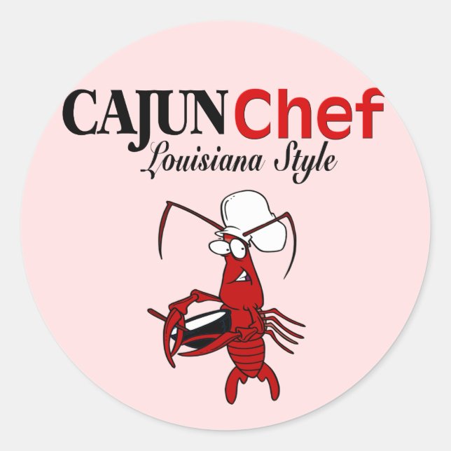 Sticker Rond Chef cajun (Devant)