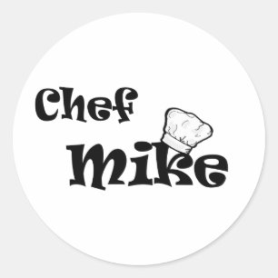 Sticker Rond Chef Mike