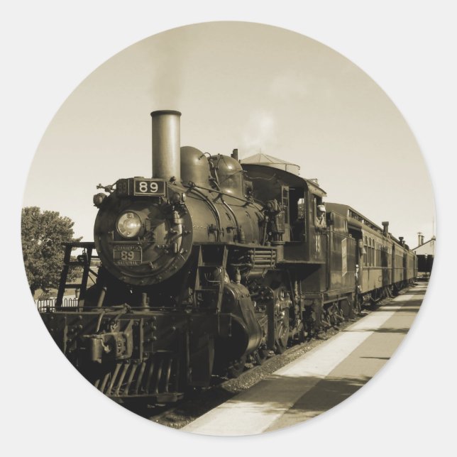 Sticker Rond Chemin de fer historique (Devant)