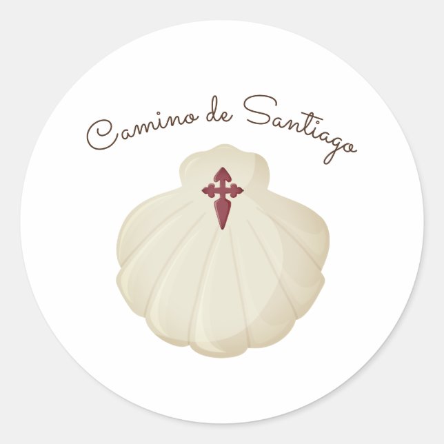 Sticker Rond Chemin de Saint-Jacques  (Devant)