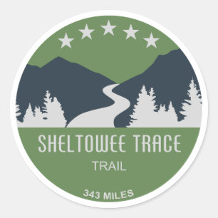 Sticker Rond Chemin Sheltowee Trace Kentucky Tennessee