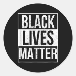 Sticker Rond Chemise Blm T - Vies Noires Perdues