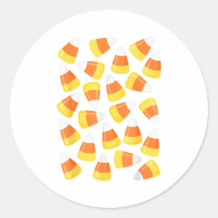 Sticker Rond Chemise Candy Corn Adulte Enfants Hommes Femmes Ca