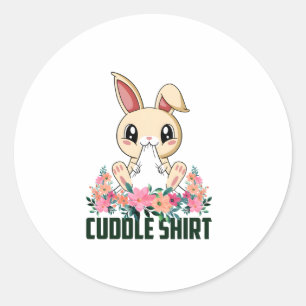 Sticker Rond Chemise Cuddle Bunny Pyjamas Pyjamas Chemise Night