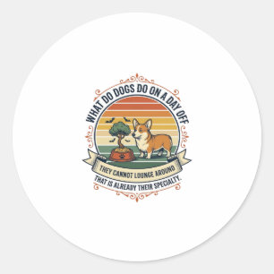 Sticker Rond Chemise de citation de gravure vintage de jour de
