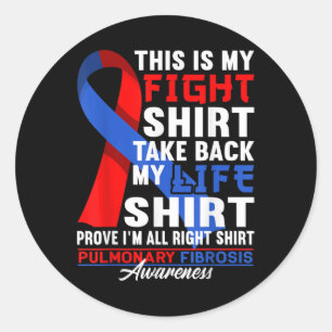 Sticker Rond Chemise de combat de sensibilisation I Embolisme p