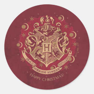 Sticker Rond Chemise de fer rouge HOGWARTS™ Crest