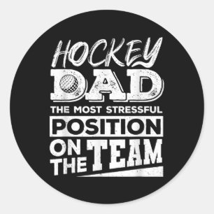 Sticker Rond Chemise de papa de hockey sur gazon Hommes Amateur