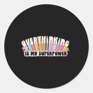 Sticker Rond Chemise de sensibilisation à la santé mentale Groo