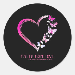 Sticker Rond Chemise de sensibilisation au cancer1