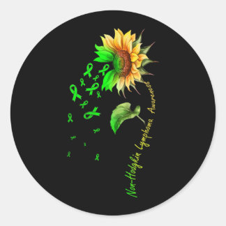 Sticker Rond Chemise de sensibilisation au lymphome non hodgkin