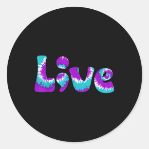 Sticker Rond Chemise de sensibilisation au suicide en direct Se