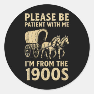 Sticker Rond Chemise Drôle Pour Papa Hommes Femmes Je De 1900 P