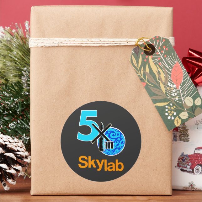 Sticker Rond Chemise du 50e anniversaire de Skylab (vacances)