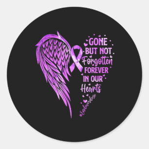 Sticker Rond Chemise Fin de l'overdose Mémorial d'un être cher