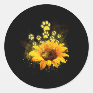 Sticker Rond Chemise Paw Tournesol Vous Êtes Mon Monde Pagaies 