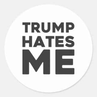 Sticker Rond Chemise Trump - Trump me déteste