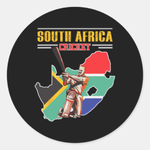 Sticker Rond Chemise Tsman sud-africain - Cricket C sud-africai
