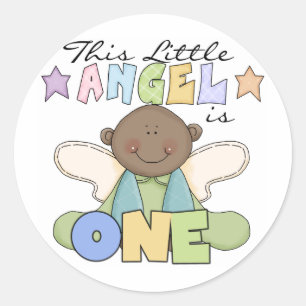 Sticker Rond Chemises afro-américaines 1er anniversaire