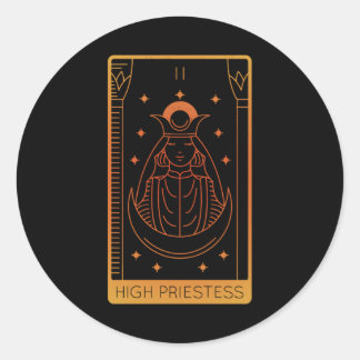 Sticker Rond Chemises De Cartes De Tarot Pour Femmes Occulte Le
