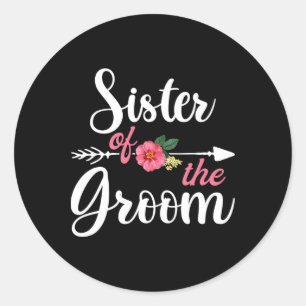 Sticker Rond Chemises de la sœur du marié2 