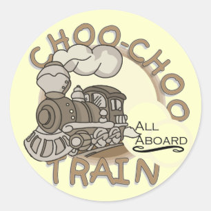 Sticker Rond Chemises de train Choo-Choo et GIfts