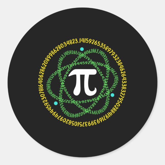 Sticker Rond Chemises des enseignants en mathématiques de scien (Devant)