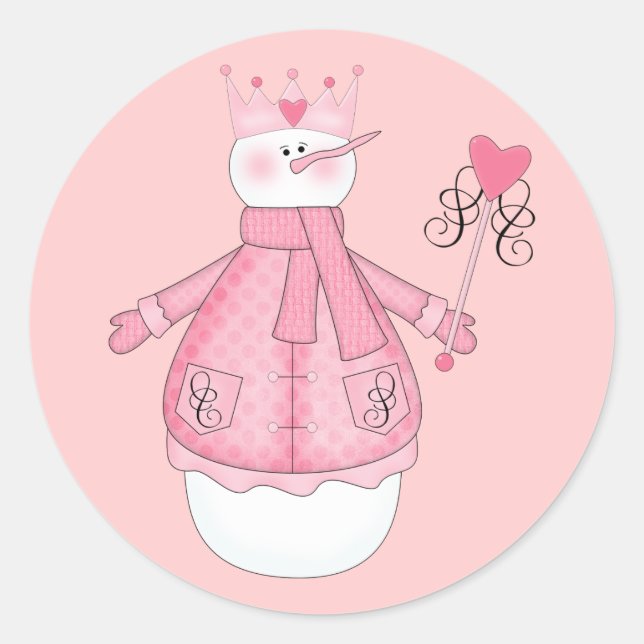 Sticker Rond Chemises et cadeaux de vacances de la princesse de (Devant)