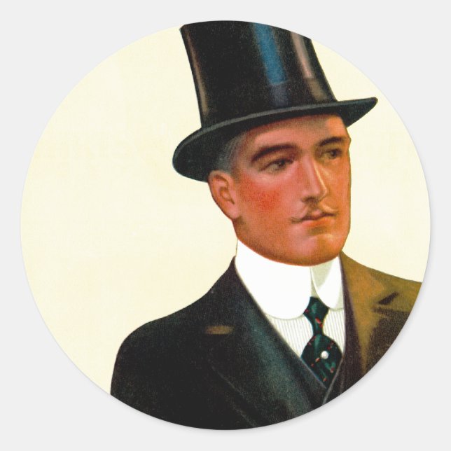 Sticker Rond Chemises pour hommes Collars et menottes (Devant)