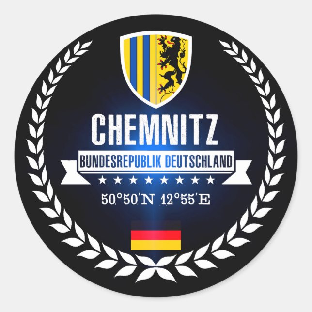 Sticker Rond Chemnitz (Devant)
