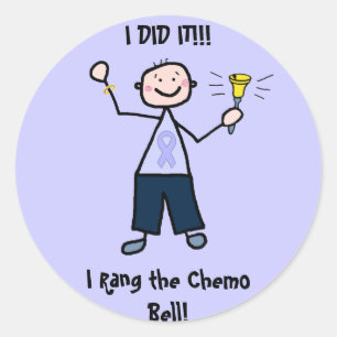 Sticker Rond Chemo Bell - Cancer général Homme