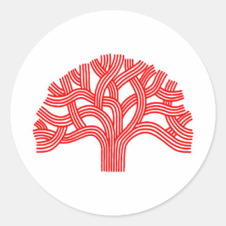 Sticker Rond Chêne rouge Oakland