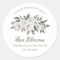 Cherish Vintage White Custom Text Logo d'entrepris