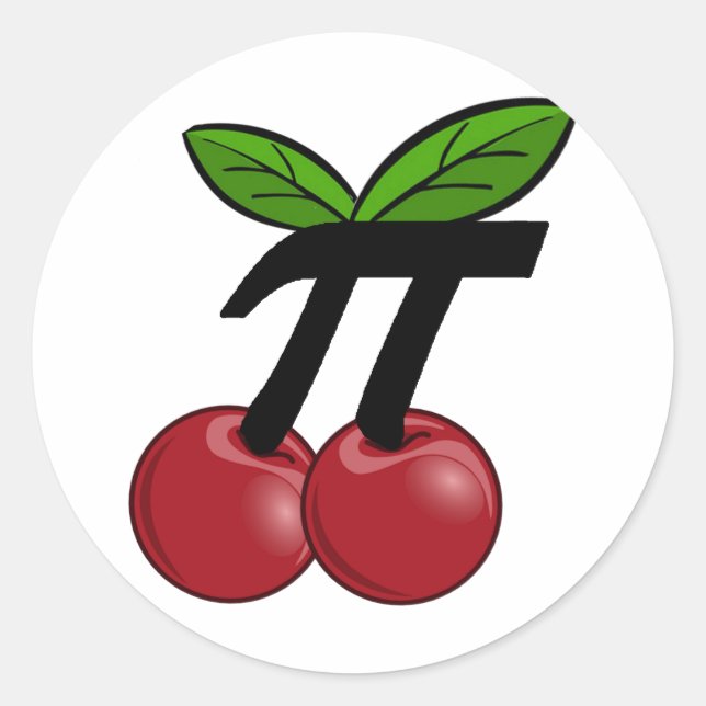 Sticker Rond Cherry Pi (Devant)
